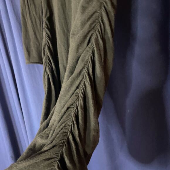 A.L.C. Olive Green Wool Blend Long Sleeve Bodycon Mini Sweater Dress Size XS - Picture 8 of 9